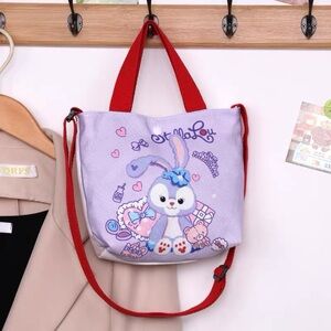 Cute StellaLou Candy Bear Cherry Tote Bags for Children Girls. Cross Body Bag